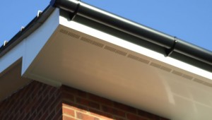 soffit upvc white ventilated