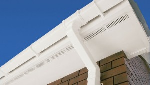 soffit upvc white ventilated