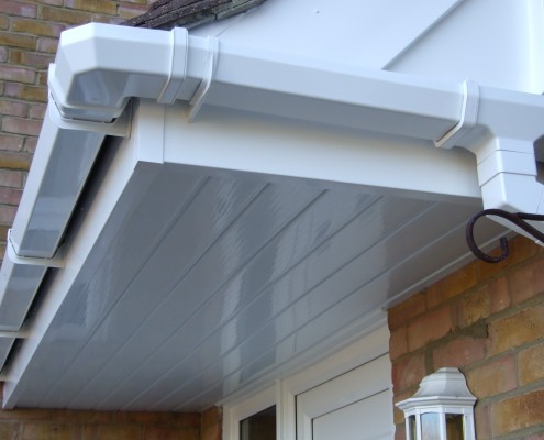 Cladding to Porch Roof Close Up