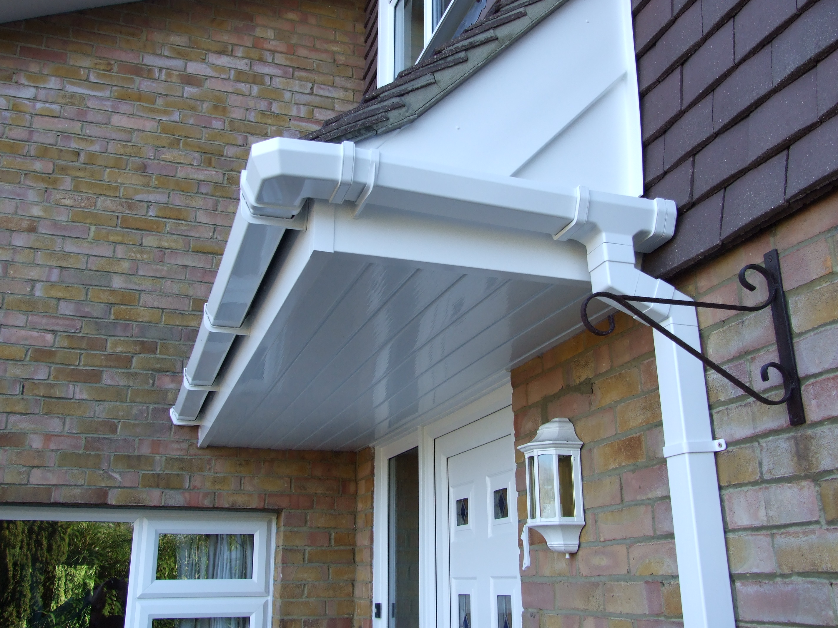 Installation of White UPVC Fascias, Soffits and Square PVC Guttering to