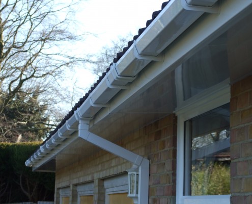 Square Poly Pipe Gutter and Downpipe