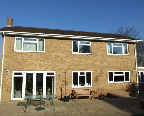 White UPVC Roofline