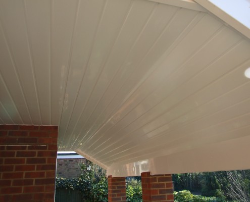 White UPVC Roof Cladding