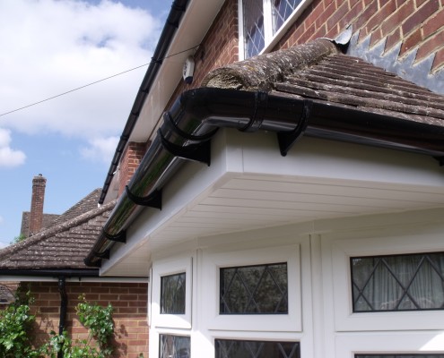 Cantilever Bay Window Guttering, Fascias and Soffits