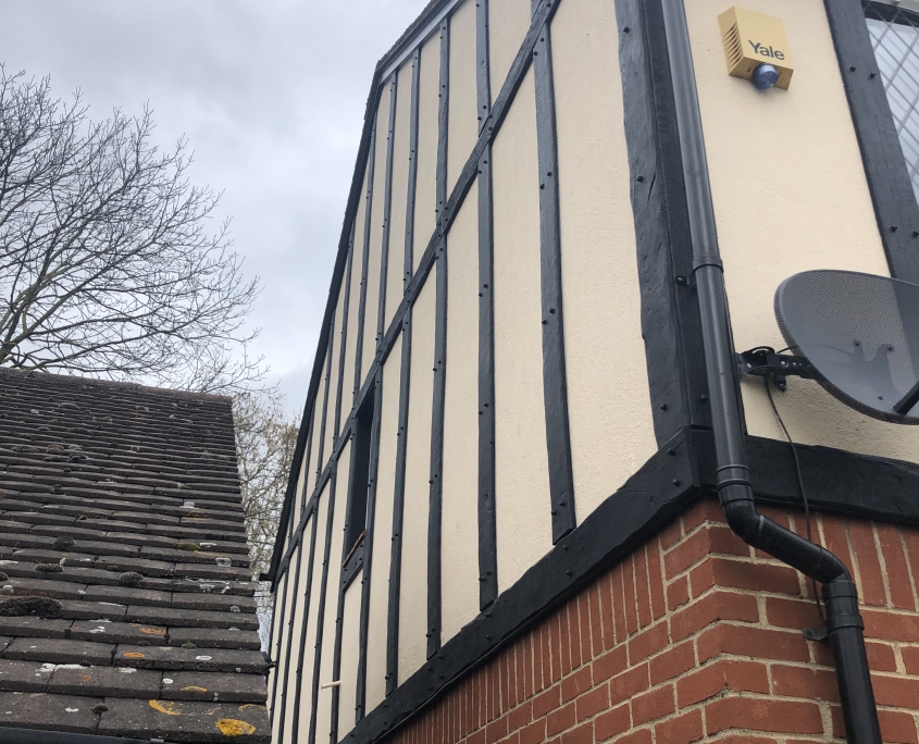 Mock Tudor Cladding Side View