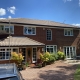 White Fascias and Soffits with Black Seamless Aluminium Gutters in Leatherhead Surrey 3