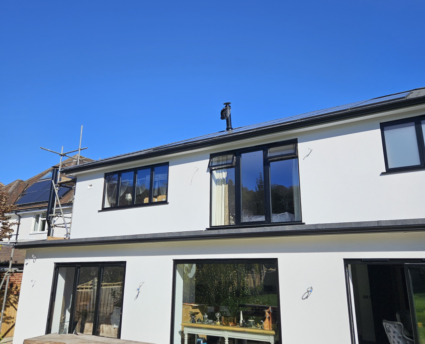 Seamless Aluminium Gutter Installation in Dorking - 1